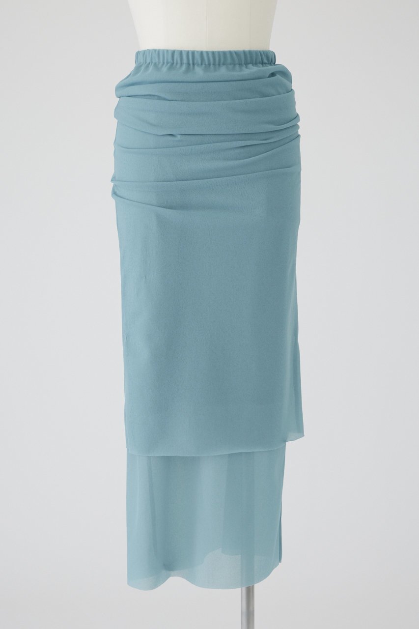 【リムアーク/RIM.ARK】のTransparent layered SK/スカート インテリア・キッズ・メンズ・レディースファッション・服の通販 founy(ファニー) 　ファッション　Fashion　レディースファッション　Fashion for Women　スカート　Skirts　ロングスカート　Long Skirts / Maxi & Midi Skirts　インナー　Innerwear　ストレッチ　Stretch, Stretchy Fabric　レギンス　Leggings, Stretch Pants　ロング　Long, Long-Length　ライトブルー|ID: prp329100004293834 ipo3291000000034970744