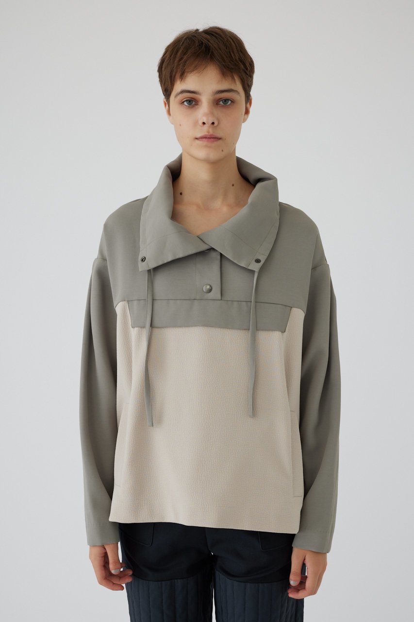 【リムアーク/RIM.ARK】のMode anorak/アノラック インテリア・キッズ・メンズ・レディースファッション・服の通販 founy(ファニー) 　ファッション　Fashion　レディースファッション　WOMEN　アウター　Coat Outerwear　ジャケット　Jackets　ブルゾン　Blouson/Jackets　おすすめ　Recommend　ジャケット　Jacket　ジャージー　Jersey　スポーティ　Sporty　ダウン　Down　ツイル　Twill　ドッキング　Docking　バランス　Balance　フロント　Front　ブルゾン　Blouson　ポケット　Pocket　グレージュ|ID: prp329100004293837 ipo3291000000032377100