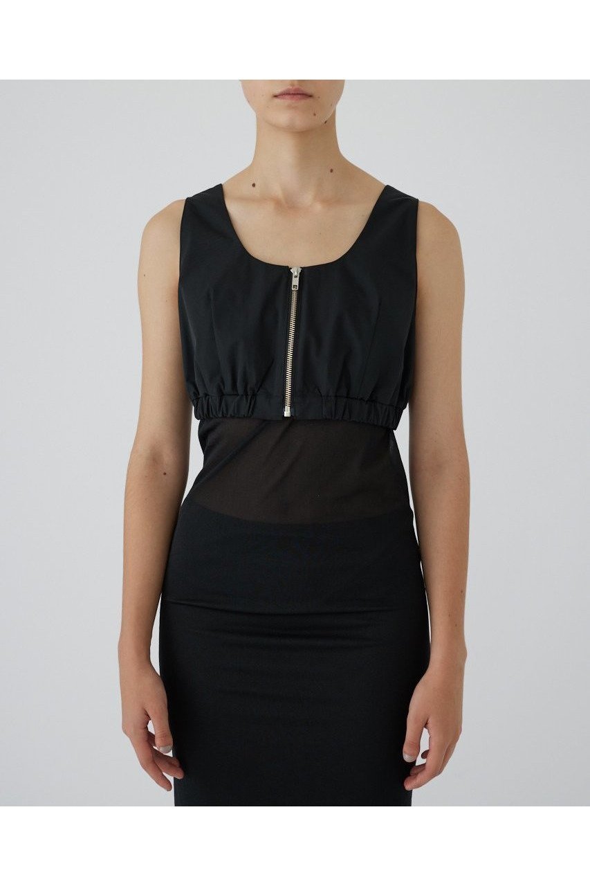 【リムアーク/RIM.ARK】のSporty chic bustier/ビスチェ インテリア・キッズ・メンズ・レディースファッション・服の通販 founy(ファニー) 　ファッション　Fashion　レディースファッション　WOMEN　アウター　Coat Outerwear　ジャケット　Jackets　シンプル　Simple　ジャケット　Jacket　スポーティ　Sporty　ビスチェ　Bustier　ベスト　Vest　ブラック|ID: prp329100004293838 ipo3291000000029788641