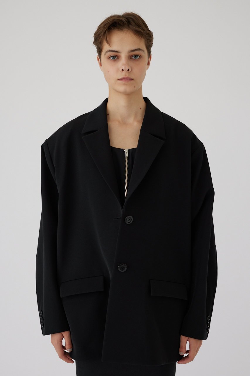 【リムアーク/RIM.ARK】のBack design tailored JK/ジャケット インテリア・キッズ・メンズ・レディースファッション・服の通販 founy(ファウニー) 　ファッション　Fashion　レディースファッション　Fashion for Women　アウター　Coat / Outerwear Collection　レディースジャケット・軽アウター　Jackets　ジャケット　Jacket, Outerwear　パイピング　Piping, Trim Design　ブラック|ID: prp329100004293840 ipo3291000000036797276