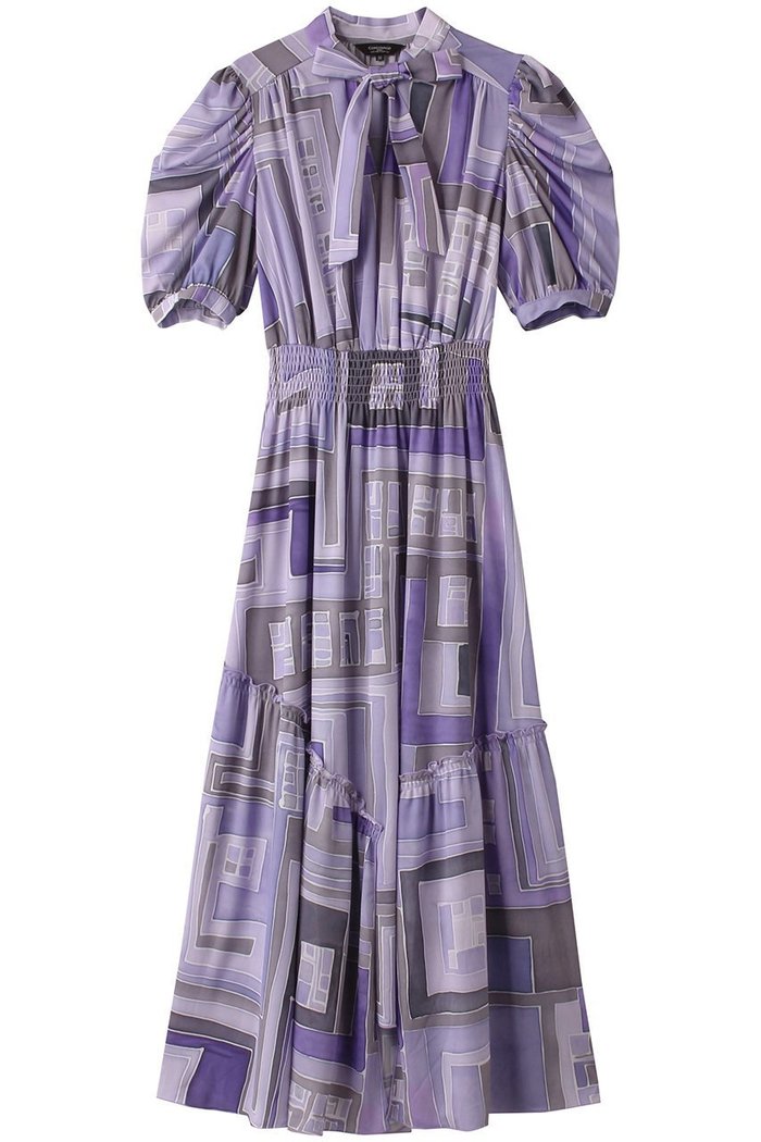 【コルコバード/CORCOVADO】のJersey ボウタイリボンドレス インテリア・キッズ・メンズ・レディースファッション・服の通販 founy(ファニー) https://founy.com/ ファッション Fashion レディースファッション Fashion for Women ワンピース Dresses フォーマル・パーティードレス・結婚式用ドレス Elegant & Casual Dresses チュニック Tunic Tops & Dresses ギャザー Gathered, Ruffled チュニック Tunic, Long Top ドレス Dress, One-Piece プリント Print, Printed Pattern リボン Ribbon, Bow リラックス Relax, Relaxed Fit |ID: prp329100004293843 ipo3291000000034648643