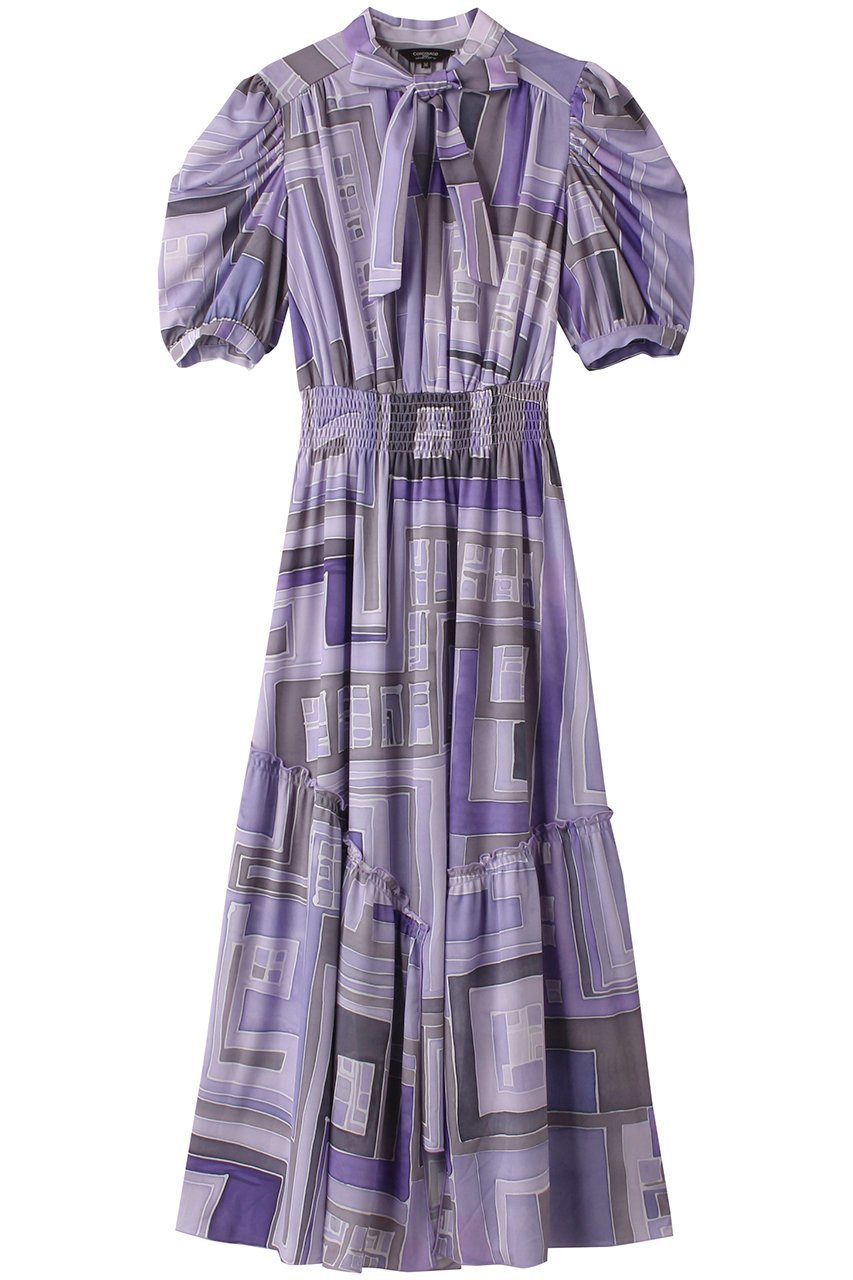 【コルコバード/CORCOVADO】のJersey ボウタイリボンドレス インテリア・キッズ・メンズ・レディースファッション・服の通販 founy(ファニー) ファッション Fashion レディースファッション Fashion for Women ワンピース Dresses フォーマル・パーティードレス・結婚式用ドレス Elegant & Casual Dresses チュニック Tunic Tops & Dresses ギャザー Gathered, Ruffled チュニック Tunic, Long Top ドレス Dress, One-Piece プリント Print, Printed Pattern リボン Ribbon, Bow リラックス Relax, Relaxed Fit ムスク|ID: prp329100004293843 ipo3291000000034648644