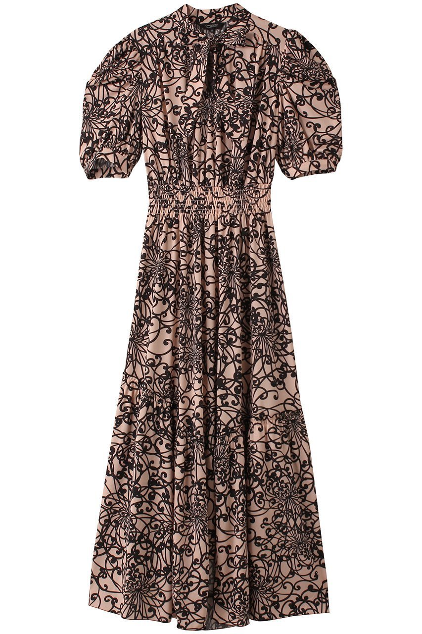 【コルコバード/CORCOVADO】のJersey ボウタイリボンドレス インテリア・キッズ・メンズ・レディースファッション・服の通販 founy(ファニー) ファッション Fashion レディースファッション Fashion for Women ワンピース Dresses フォーマル・パーティードレス・結婚式用ドレス Elegant & Casual Dresses チュニック Tunic Tops & Dresses ギャザー Gathered, Ruffled チュニック Tunic, Long Top ドレス Dress, One-Piece プリント Print, Printed Pattern リボン Ribbon, Bow リラックス Relax, Relaxed Fit アンジェリーク|ID: prp329100004293843 ipo3291000000034648645