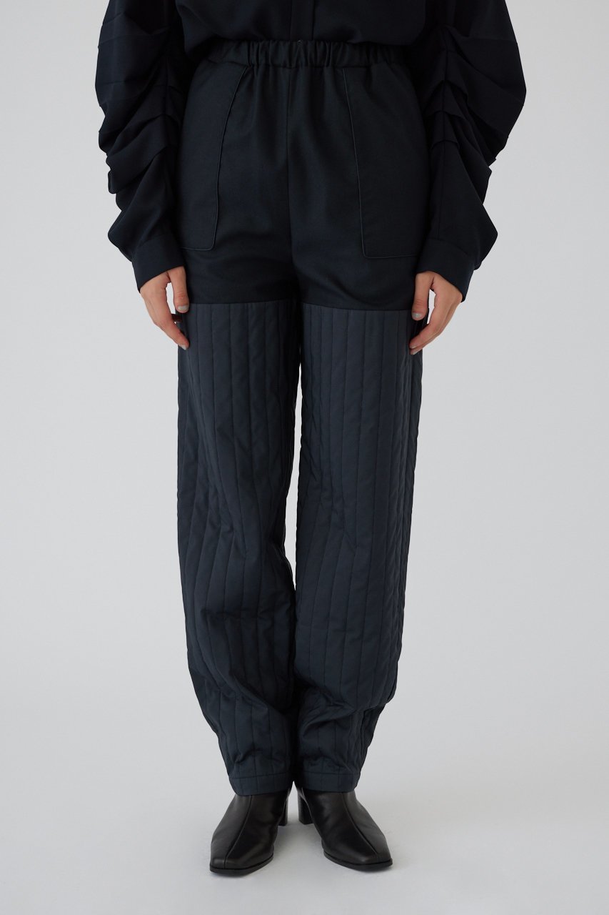 【リムアーク/RIM.ARK】のQuilting PT/パンツ インテリア・キッズ・メンズ・レディースファッション・服の通販 founy(ファニー) 　ファッション　Fashion　レディースファッション　Fashion for Women　パンツ　Pants & Trousers　おすすめ　Recommended / Our Picks　アウトドア　Outdoor Clothing　キルティング　Quilted, Quilting　シンプル　Simple, Minimal　ジャケット　Jacket, Outerwear　スタイリッシュ　Stylish, Fashionable　スポーティ　Sporty, Casual Athletic　タフタ　Taffeta, Structured Fabric　ドッキング　Docking, Mixed Material　リラックス　Relax, Relaxed Fit　ネイビー|ID: prp329100004293847 ipo3291000000034970459