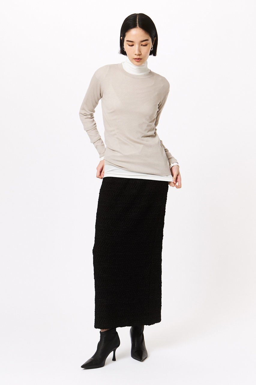 【スタニングルアー/STUNNING LURE】のフラッフィージャージロングスカート 人気、トレンドファッション・服の通販 founy(ファニー) 　ファッション　Fashion　レディースファッション　Fashion for Women　スカート　Skirts　ロングスカート　Long Skirts / Maxi & Midi Skirts　シンプル　Simple, Minimal　ストレッチ　Stretch, Stretchy Fabric　ファブリック　Fabric, Textile　ロング　Long, Long-Length　other-7|ID: prp329100004300110 ipo3291000000032845295