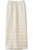 【スタニングルアー/STUNNING LURE】のフラッフィージャージロングスカート ホワイト|ID: prp329100004300110 ipo3291000000034594833