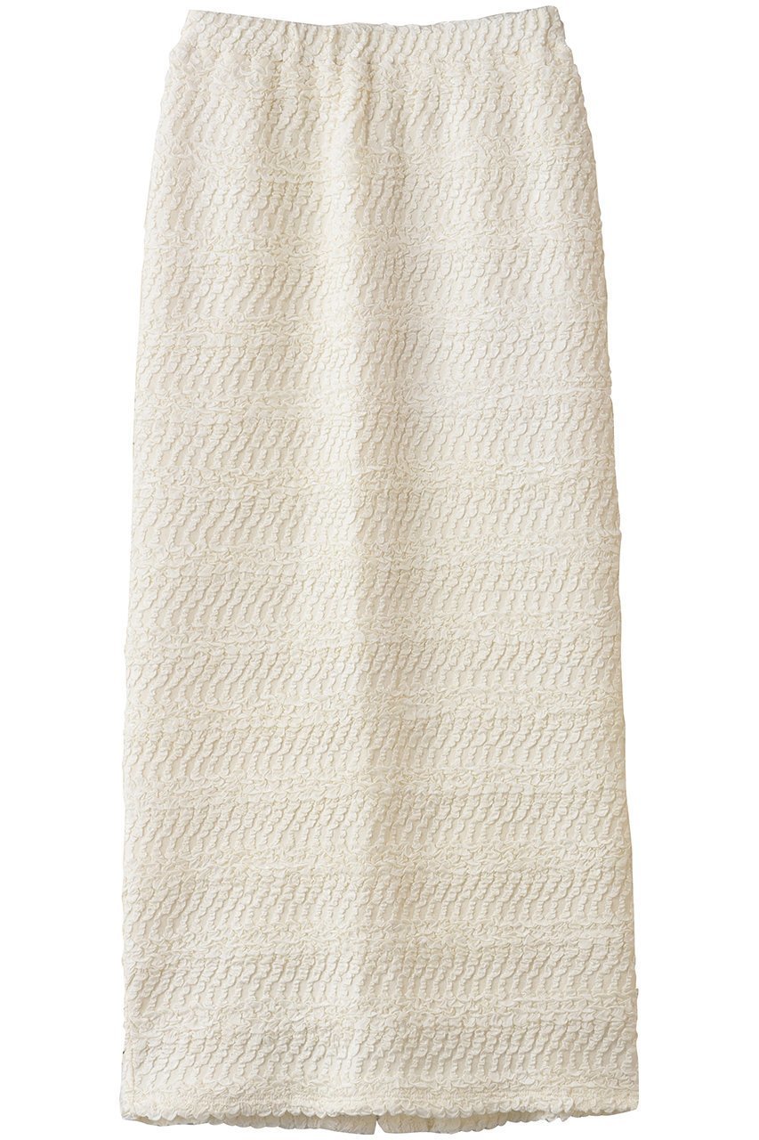 【スタニングルアー/STUNNING LURE】のフラッフィージャージロングスカート インテリア・キッズ・メンズ・レディースファッション・服の通販 founy(ファニー) 　ファッション　Fashion　レディースファッション　Fashion for Women　スカート　Skirts　ロングスカート　Long Skirts / Maxi & Midi Skirts　シンプル　Simple, Minimal　ストレッチ　Stretch, Stretchy Fabric　ファブリック　Fabric, Textile　ロング　Long, Long-Length　ホワイト|ID: prp329100004300110 ipo3291000000034594833