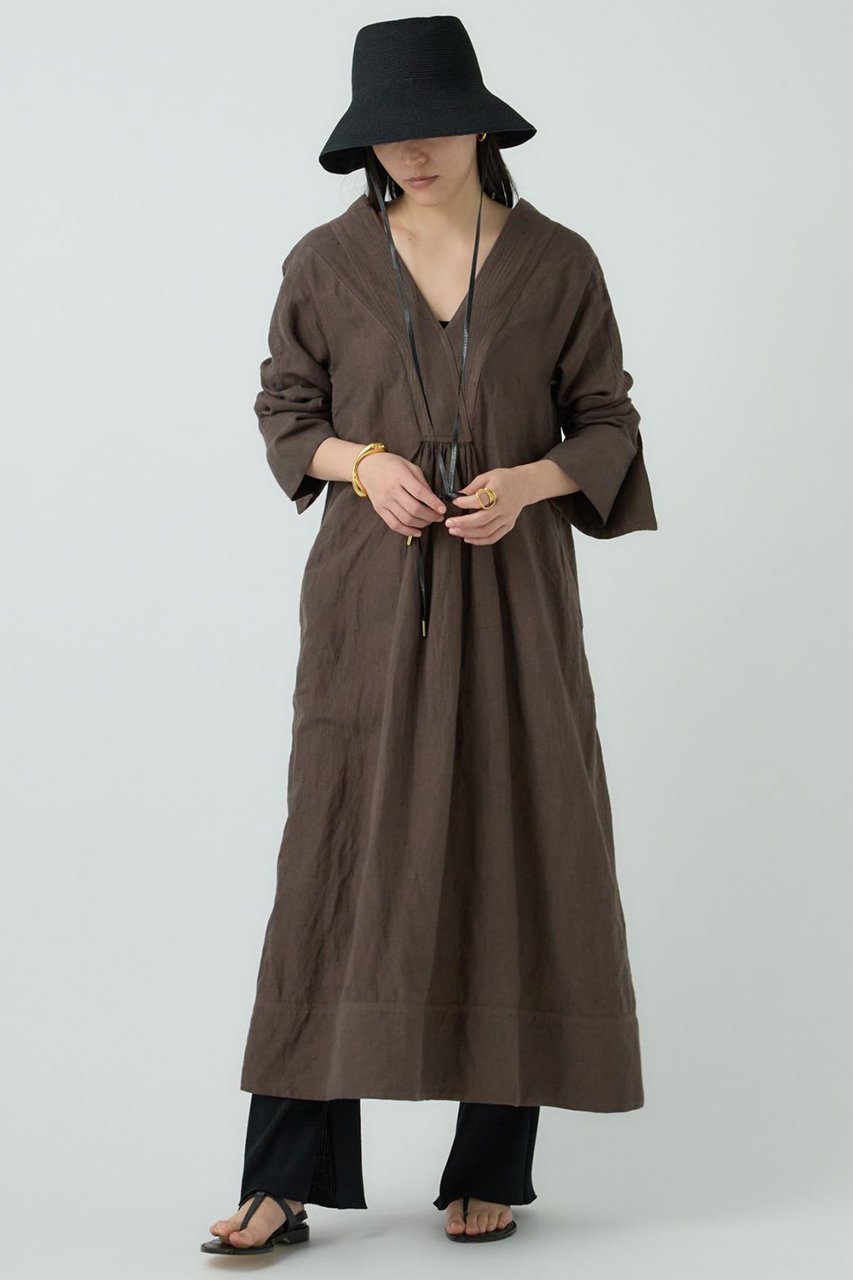 【カオス/Chaos】のアルパカリネンカフカワンピース インテリア・キッズ・メンズ・レディースファッション・服の通販 founy(ファニー) 　ファッション　Fashion　レディースファッション　Fashion for Women　ワンピース　Dresses　チュニック　Tunic Tops & Dresses　おすすめ　Recommended / Our Picks　インナー　Innerwear　カッティング　Cutting Detail　キャミソール　Camisole, Spaghetti Strap Top　チュニック　Tunic, Long Top　パターン　Pattern, Design Print　ペチコート　Petticoat, Underskirt　ロング　Long, Long-Length　定番　Standard, Basic Item　クルミ|ID: prp329100004302118 ipo3291000000032876404