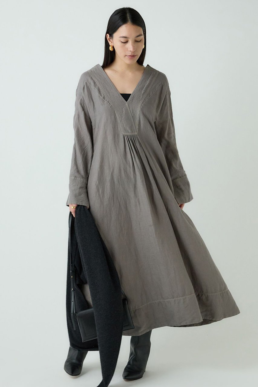 【カオス/Chaos】のアルパカリネンカフカワンピース インテリア・キッズ・メンズ・レディースファッション・服の通販 founy(ファニー) ファッション Fashion レディースファッション Fashion for Women ワンピース Dresses チュニック Tunic Tops & Dresses おすすめ Recommended / Our Picks インナー Innerwear カッティング Cutting Detail キャミソール Camisole, Spaghetti Strap Top チュニック Tunic, Long Top パターン Pattern, Design Print ペチコート Petticoat, Underskirt ロング Long, Long-Length 定番 Standard, Basic Item グレー|ID: prp329100004302118 ipo3291000000033450844