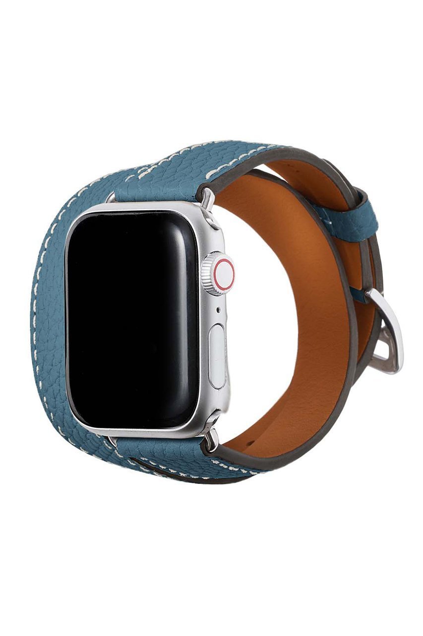 【ボナベンチュラ/BONAVENTURA】のダブルトゥール Apple Watch レザーバンド シュリンクレザー (アダプター:シルバー) インテリア・キッズ・メンズ・レディースファッション・服の通販 founy(ファニー) 　ファッション　Fashion　レディースファッション　Fashion for Women　レイングッズ・傘・晴雨兼用傘　Umbrellas & Rain Gear　コーティング　Coating, Coated Finish　傘　Umbrella, Parasol　シルバー　Silver, Metallic Silver　ダメージ　Distressed, Destroyed　時計　Watch, Wristwatch　ハンカチ　Handkerchief, Hanky　ユニセックス　Unisex, Genderless　エレガント 上品　Elegant　ブルーシアン|ID: prp329100004305570 ipo3291000000032816773
