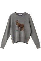 【ミュベール/MUVEIL】のロバモチーフプルオーバー 人気、トレンドファッション・服の通販 founy(ファニー) ファッション Fashion レディースファッション Fashion for Women トップス・カットソー Cut & Sew Tops ニット Knit Tops & Sweaters カジュアルプルオーバー・ニットトップス Pullovers & Knit Tops / Casual Pullovers コンパクト Compact, Small Size モチーフ Motif, Design Theme |ID:prp329100004305573