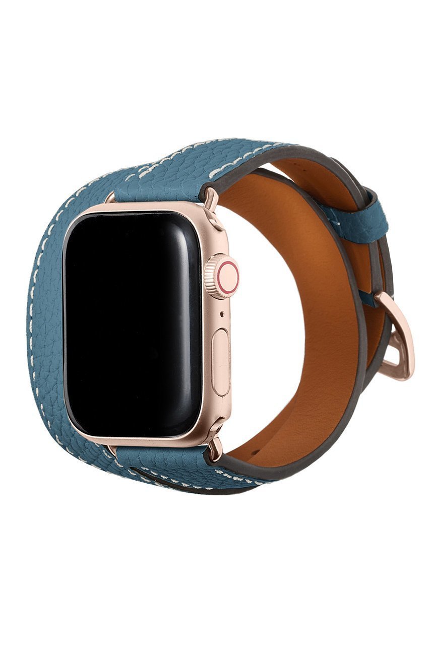 【ボナベンチュラ/BONAVENTURA】のダブルトゥール Apple Watch レザーバンド シュリンクレザー (アダプター:ゴールド) インテリア・キッズ・メンズ・レディースファッション・服の通販 founy(ファニー) 　ファッション　Fashion　レディースファッション　Fashion for Women　レイングッズ・傘・晴雨兼用傘　Umbrellas & Rain Gear　コーティング　Coating, Coated Finish　傘　Umbrella, Parasol　ダメージ　Distressed, Destroyed　時計　Watch, Wristwatch　ハンカチ　Handkerchief, Hanky　ユニセックス　Unisex, Genderless　エレガント 上品　Elegant　ブルーシアン|ID: prp329100004305576 ipo3291000000032816760