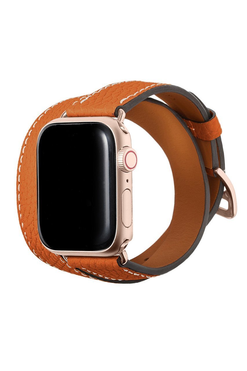 【ボナベンチュラ/BONAVENTURA】のダブルトゥール Apple Watch レザーバンド シュリンクレザー (アダプター:ゴールド) インテリア・キッズ・メンズ・レディースファッション・服の通販 founy(ファニー) 　ファッション　Fashion　レディースファッション　Fashion for Women　レイングッズ・傘・晴雨兼用傘　Umbrellas & Rain Gear　コーティング　Coating, Coated Finish　傘　Umbrella, Parasol　ダメージ　Distressed, Destroyed　時計　Watch, Wristwatch　ハンカチ　Handkerchief, Hanky　ユニセックス　Unisex, Genderless　エレガント 上品　Elegant　オレンジ|ID: prp329100004305576 ipo3291000000032816761