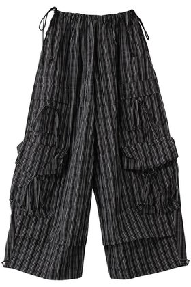 【メゾンスペシャル/MAISON SPECIAL】 Ribbon Design Cargo Pants/リボンカーゴパンツ人気、トレンドファッション・服の通販 founy(ファニー) ファッション Fashion レディースファッション Fashion for Women パンツ Pants & Trousers カーゴパンツ Cargo Pants, Utility Pants ストライプ Stripe, Striped Pattern セットアップ Set-Up, Coordinated Outfit タフタ Taffeta, Structured Fabric チェック Check, Plaid, Tartan ポケット Pocket, Pocket Detail リボン Ribbon, Bow |ID:prp329100004305578