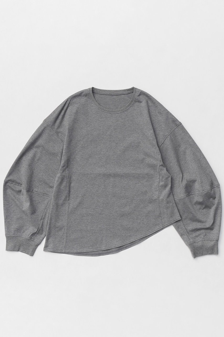 【メゾンスペシャル/MAISON SPECIAL】のCocoon Sleeve Long Sleeve T-shirt/コクーンスリーブロンTEE インテリア・キッズ・メンズ・レディースファッション・服の通販 founy(ファニー) 　ファッション　Fashion　レディースファッション　WOMEN　トップス・カットソー　Tops/Tshirt　シャツ/ブラウス　Shirts/Blouses　ロング / Tシャツ　T-Shirts　カットソー　Cut and Sewn　春　Spring　シンプル　Simple　スリーブ　Sleeve　デニム　Denim　トレンド　Trend　リラックス　Relax　ロング　Long　A/W・秋冬　Aw・Autumn/Winter・Fw・Fall-Winter　S/S・春夏　Ss・Spring/Summer　夏　Summer　2025年　2025　GRY(グレー)|ID: prp329100004305579 ipo3291000000029853963