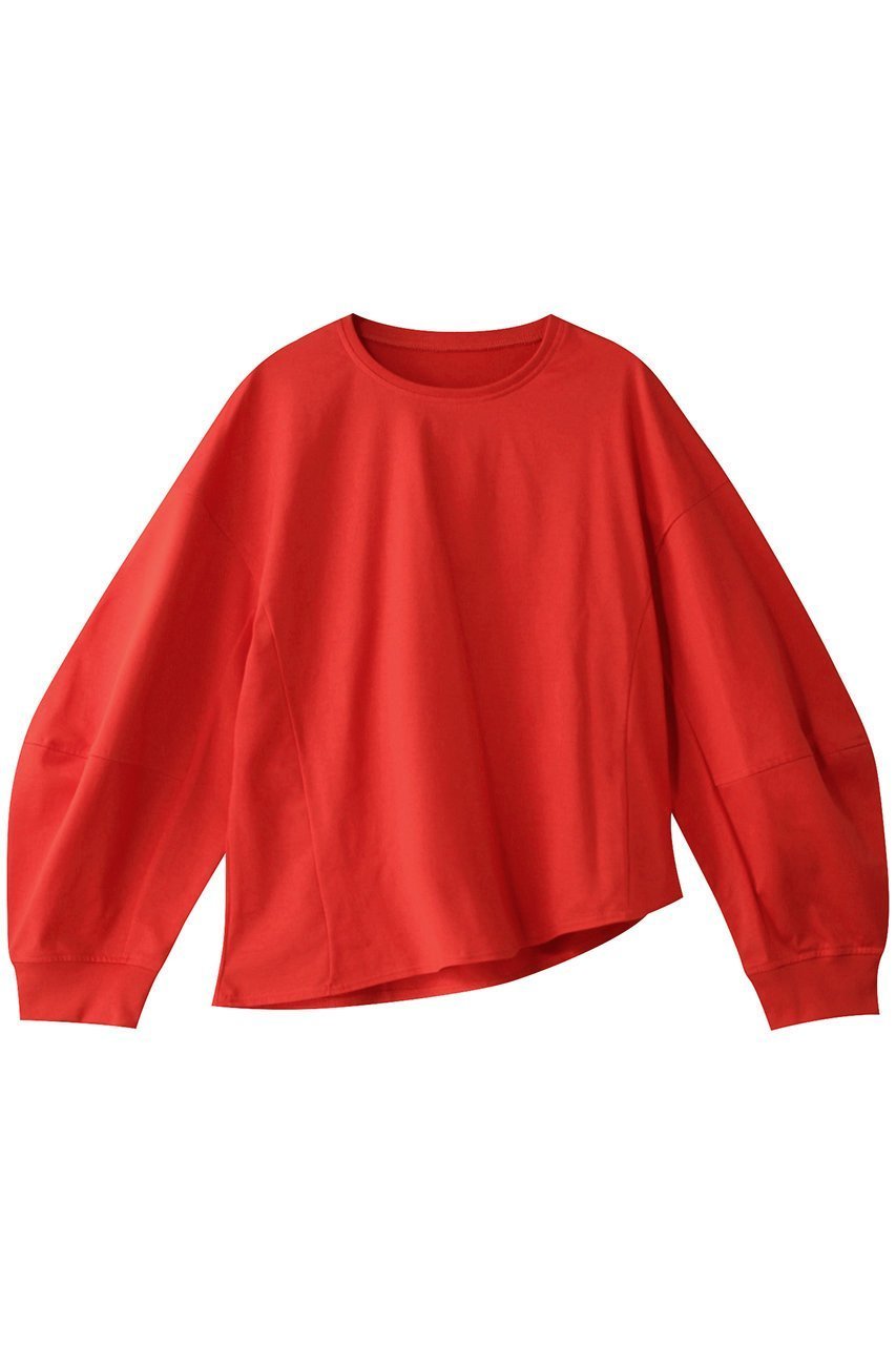 【メゾンスペシャル/MAISON SPECIAL】のCocoon Sleeve Long Sleeve T-shirt/コクーンスリーブロンTEE インテリア・キッズ・メンズ・レディースファッション・服の通販 founy(ファニー) 　ファッション　Fashion　レディースファッション　Fashion for Women　トップス・カットソー　Cut & Sew Tops　シャツ・ブラウス・オフィスカジュアル　Elegant Blouses & Button-Ups　ロングTシャツ・Tシャツ　Longline T-Shirts & Tees　カットソー・ベーシックTシャツ　Cut-and-Sewn Tops / Stretch Tees & Basics　シンプル　Simple, Minimal　スリーブ　Sleeve, Long Sleeve / Short Sleeve　デニム　Denim, Jeans Material　トレンド　Trend, Trending Now　リラックス　Relax, Relaxed Fit　ロング　Long, Long-Length　RED(レッド)|ID: prp329100004305579 ipo3291000000032888907