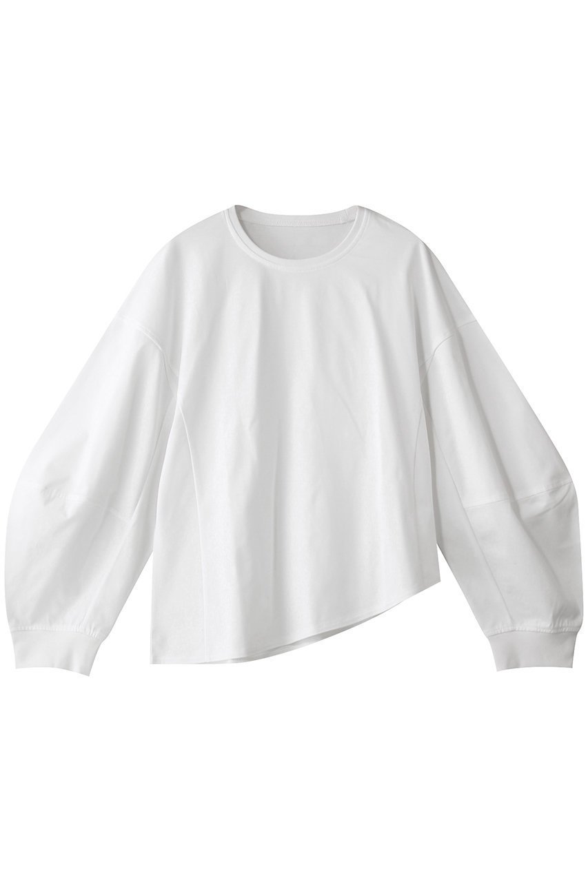 【メゾンスペシャル/MAISON SPECIAL】のCocoon Sleeve Long Sleeve T-shirt/コクーンスリーブロンTEE インテリア・キッズ・メンズ・レディースファッション・服の通販 founy(ファニー) 　ファッション　Fashion　レディースファッション　Fashion for Women　トップス・カットソー　Cut & Sew Tops　シャツ・ブラウス・オフィスカジュアル　Elegant Blouses & Button-Ups　ロングTシャツ・Tシャツ　Longline T-Shirts & Tees　カットソー・ベーシックTシャツ　Cut-and-Sewn Tops / Stretch Tees & Basics　シンプル　Simple, Minimal　スリーブ　Sleeve, Long Sleeve / Short Sleeve　デニム　Denim, Jeans Material　トレンド　Trend, Trending Now　リラックス　Relax, Relaxed Fit　ロング　Long, Long-Length　WHT(ホワイト)|ID: prp329100004305579 ipo3291000000032888910