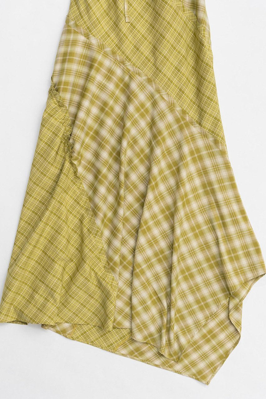 【メゾンスペシャル/MAISON SPECIAL】のPlaid Pattern Combination Frill Dress/チェックコンビフリルワンピース 人気、トレンドファッション・服の通販 founy(ファニー) 　ファッション　Fashion　レディースファッション　WOMEN　ワンピース　Dress　ドレス　Party Dresses　チュニック　Tunic　アシンメトリー　Asymmetry　インナー　Inner　オレンジ　Orange　カッティング　Cutting　チェック　Check　チュニック　Tunic　ドッキング　Docking　フリル　Frills　ロング　Long　other-6|ID: prp329100004305582 ipo3291000000031368929