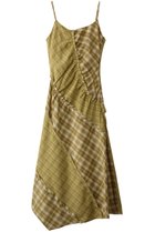 【メゾンスペシャル/MAISON SPECIAL】のPlaid Pattern Combination Frill Dress/チェックコンビフリルワンピース LIME(ライム)|ID: prp329100004305582 ipo3291000000032886514