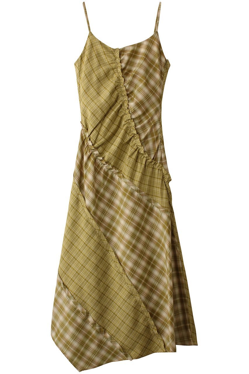【メゾンスペシャル/MAISON SPECIAL】のPlaid Pattern Combination Frill Dress/チェックコンビフリルワンピース インテリア・キッズ・メンズ・レディースファッション・服の通販 founy(ファニー) 　ファッション　Fashion　レディースファッション　Fashion for Women　ワンピース　Dresses　フォーマル・パーティードレス・結婚式用ドレス　Elegant & Casual Dresses　チュニック　Tunic Tops & Dresses　アシンメトリー　Asymmetrical Style　インナー　Innerwear　オレンジ　Orange　カッティング　Cutting Detail　チェック　Check, Plaid, Tartan　チュニック　Tunic, Long Top　ドッキング　Docking, Mixed Material　フリル　Frill, Ruffle　ロング　Long, Long-Length　再入荷　Restock / Back in Stock　LIME(ライム)|ID: prp329100004305582 ipo3291000000032886514
