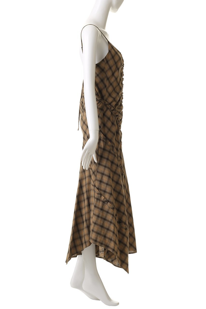 【メゾンスペシャル/MAISON SPECIAL】のPlaid Pattern Combination Frill Dress/チェックコンビフリルワンピース 人気、トレンドファッション・服の通販 founy(ファニー) 　ファッション　Fashion　レディースファッション　Fashion for Women　ワンピース　Dresses　フォーマル・パーティードレス・結婚式用ドレス　Elegant & Casual Dresses　チュニック　Tunic Tops & Dresses　アシンメトリー　Asymmetrical Style　インナー　Innerwear　オレンジ　Orange　カッティング　Cutting Detail　チェック　Check, Plaid, Tartan　チュニック　Tunic, Long Top　ドッキング　Docking, Mixed Material　フリル　Frill, Ruffle　ロング　Long, Long-Length　再入荷　Restock / Back in Stock　other-3|ID: prp329100004305582 ipo3291000000032886523