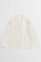 【メゾンスペシャル/MAISON SPECIAL】のLace Fabric Docking Jacket/レースドッキングジャケット WHT(ホワイト)|ID: prp329100004305583 ipo3291000000029853979