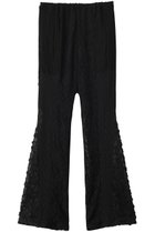 【メゾンスペシャル/MAISON SPECIAL】のLace Fabric Flare Pants/レースドッキングフレアパンツ BLK(ブラック)|ID: prp329100004305596 ipo3291000000035068200
