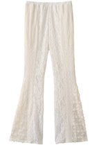 【メゾンスペシャル/MAISON SPECIAL】のLace Fabric Flare Pants/レースドッキングフレアパンツ WHT(ホワイト)|ID: prp329100004305596 ipo3291000000035068201