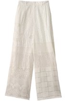 【メゾンスペシャル/MAISON SPECIAL】のLace Fabric Docking Pants/レースドッキングパンツ WHT(ホワイト)|ID: prp329100004305598 ipo3291000000032919681