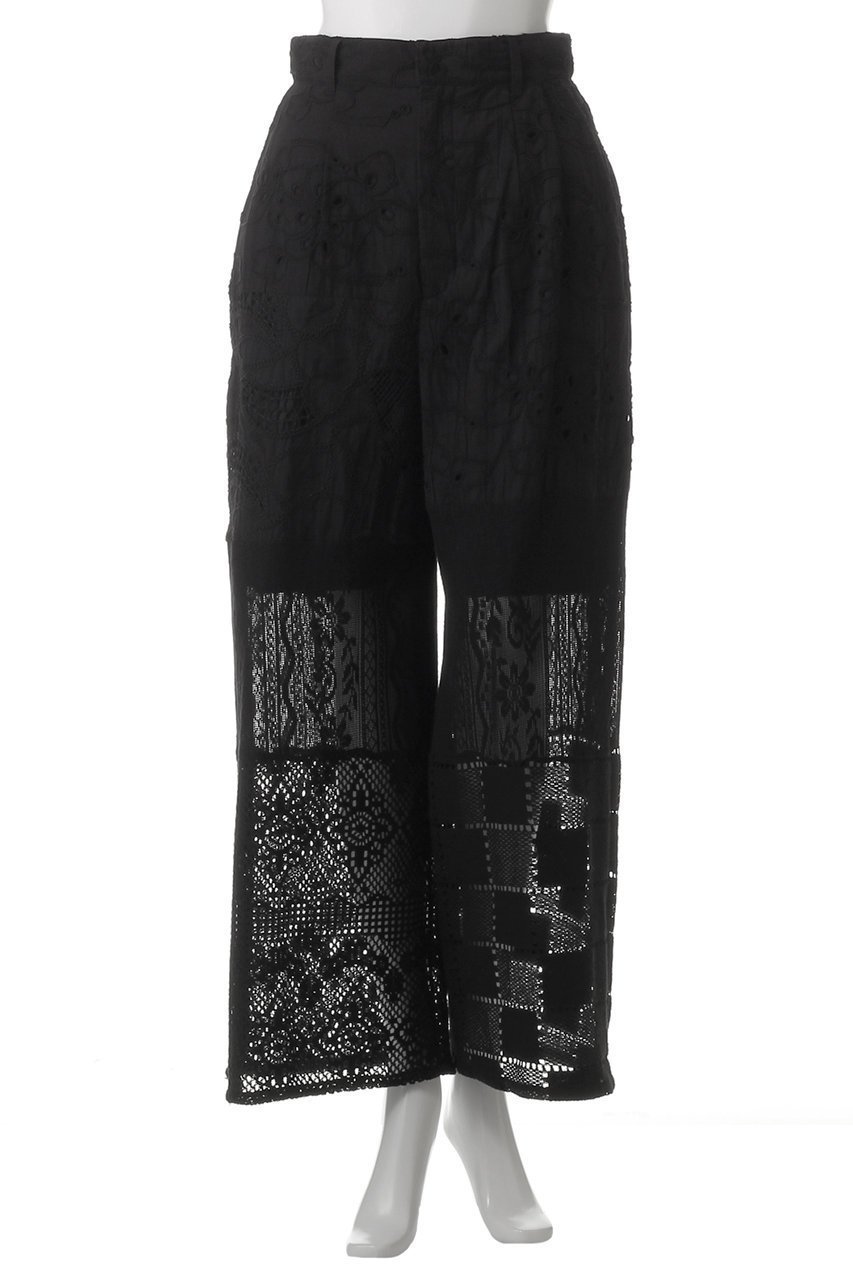 【メゾンスペシャル/MAISON SPECIAL】のLace Fabric Docking Pants/レースドッキングパンツ 人気、トレンドファッション・服の通販 founy(ファニー) 　ファッション　Fashion　レディースファッション　Fashion for Women　パンツ　Pants & Trousers　エレガント 上品　Elegant　ジャケット　Jacket, Outerwear　セットアップ　Set-Up, Coordinated Outfit　フィット　Fit, Slim Fit　フォーマル　Formal, Dressy　リラックス　Relax, Relaxed Fit　レース　Lace, Lace Fabric　other-2|ID: prp329100004305598 ipo3291000000032919691