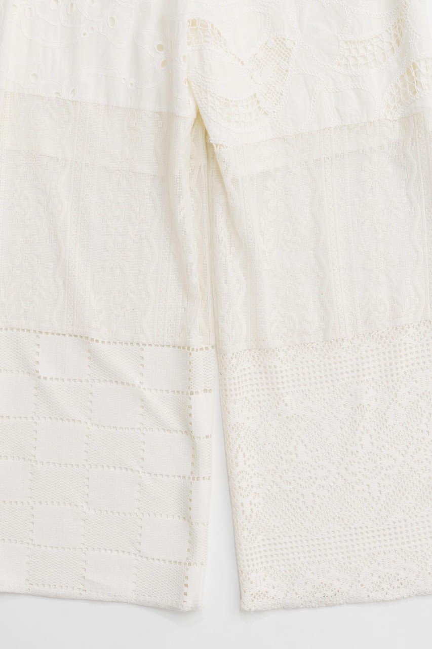 【メゾンスペシャル/MAISON SPECIAL】のLace Fabric Docking Pants/レースドッキングパンツ 人気、トレンドファッション・服の通販 founy(ファニー) 　ファッション　Fashion　レディースファッション　Fashion for Women　パンツ　Pants & Trousers　エレガント 上品　Elegant　ジャケット　Jacket, Outerwear　セットアップ　Set-Up, Coordinated Outfit　フィット　Fit, Slim Fit　フォーマル　Formal, Dressy　リラックス　Relax, Relaxed Fit　レース　Lace, Lace Fabric　other-6|ID: prp329100004305598 ipo3291000000032919728