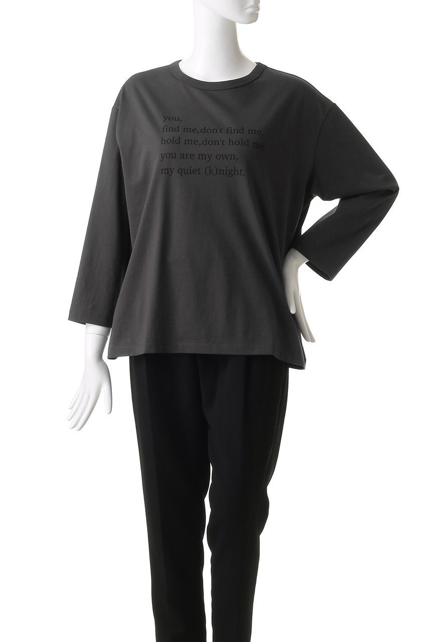 【エリオポール/heliopole】のロングスリーブTシャツ 人気、トレンドファッション・服の通販 founy(ファニー) 　ファッション　Fashion　レディースファッション　Fashion for Women　トップス・カットソー　Cut & Sew Tops　シャツ・ブラウス・オフィスカジュアル　Elegant Blouses & Button-Ups　ロングTシャツ・Tシャツ　Longline T-Shirts & Tees　カットソー・ベーシックTシャツ　Cut-and-Sewn Tops / Stretch Tees & Basics　スタイリッシュ　Stylish, Fashionable　スリーブ　Sleeve, Long Sleeve / Short Sleeve　フロント　Front, Front Design　プリント　Print, Printed Pattern　ロング　Long, Long-Length　other-2|ID: prp329100004305599 ipo3291000000032879669