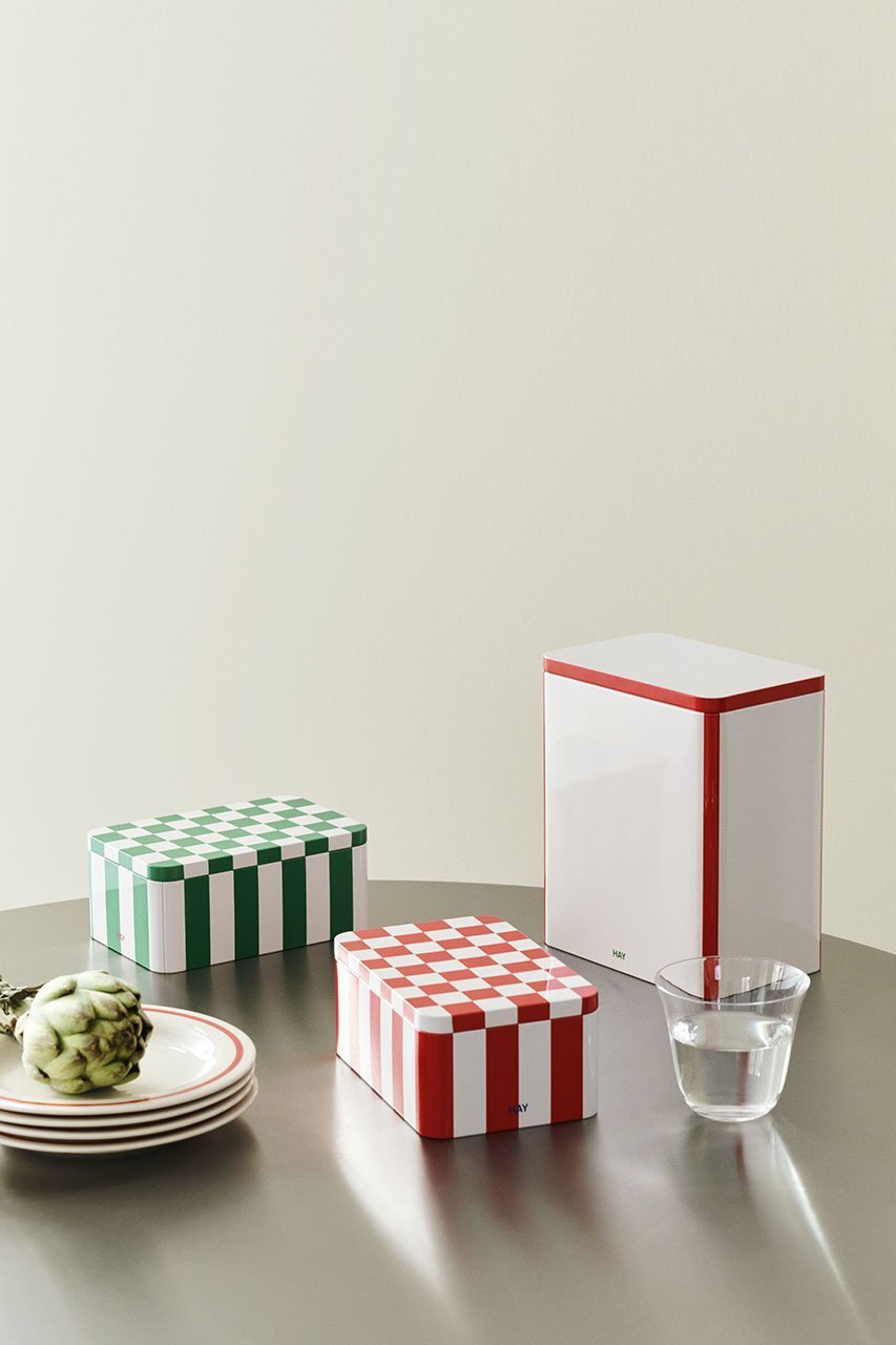 【ヘイ/HAY / GOODS】のTin Container L 人気、トレンドファッション・服の通販 founy(ファニー) 　カラフル　Colorful Design　チェック　Check, Plaid, Tartan　テーブル　Table, Dining Table　other-4|ID: prp329100004306716 ipo3291000000035716453