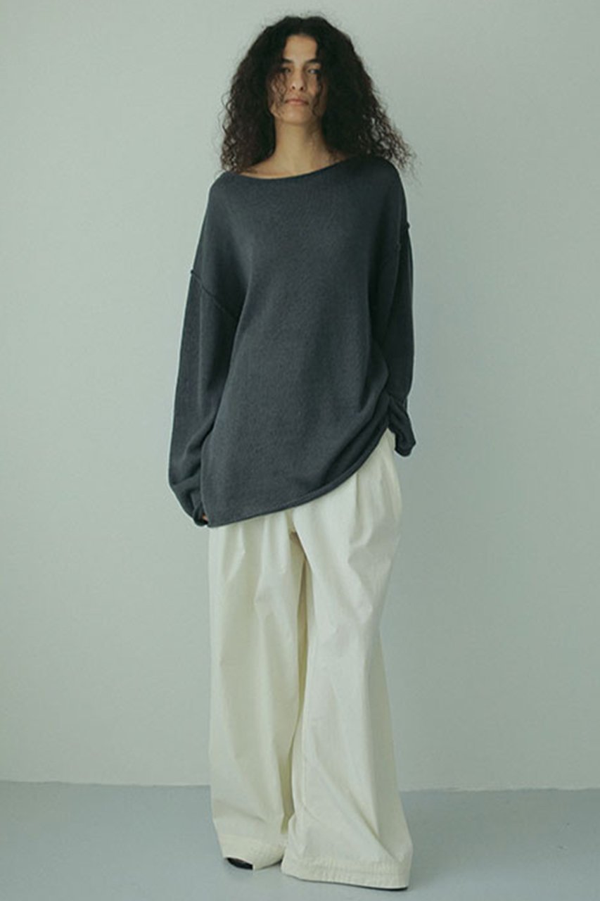 【エトレトウキョウ/ETRE TOKYO】のロールエンドリネンニットプルオーバー 人気、トレンドファッション・服の通販 founy(ファニー) 　ファッション　Fashion　レディースファッション　WOMEN　トップス・カットソー　Tops/Tshirt　ニット　Knit Tops　プルオーバー　Pullover　おすすめ　Recommend　リネン　Linen　リラックス　Relax　other-3|ID: prp329100004306721 ipo3291000000031631999