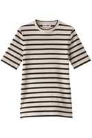 【ジル サンダー/JIL SANDER】の【JIL SANDER+】クルーネックボーダーTシャツ 人気、トレンドファッション・服の通販 founy(ファニー) ファッション Fashion レディースファッション Fashion for Women トップス・カットソー Cut & Sew Tops シャツ・ブラウス・オフィスカジュアル Elegant Blouses & Button-Ups ロングTシャツ・Tシャツ Longline T-Shirts & Tees カットソー・ベーシックTシャツ Cut-and-Sewn Tops / Stretch Tees & Basics インナー Innerwear ショート Short, Short Length スリーブ Sleeve, Long Sleeve / Short Sleeve ボーダー Border, Stripe エレガント 上品 Elegant |ID:prp329100004306726
