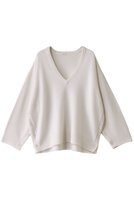 【ハウス オブ ロータス/HOUSE OF LOTUS】のウールVネックプルオーバー 人気、トレンドファッション・服の通販 founy(ファニー) ファッション Fashion レディースファッション Fashion for Women トップス・カットソー Cut & Sew Tops ニット Knit Tops & Sweaters カジュアルプルオーバー・ニットトップス Pullovers & Knit Tops / Casual Pullovers Vネックトップス V-Neck Tops / V-Cut Neckline Shirts スリット Slit, Slit Detail フェミニン Feminine, Girly ポンチョ Poncho, Cape Style |ID:prp329100004306738