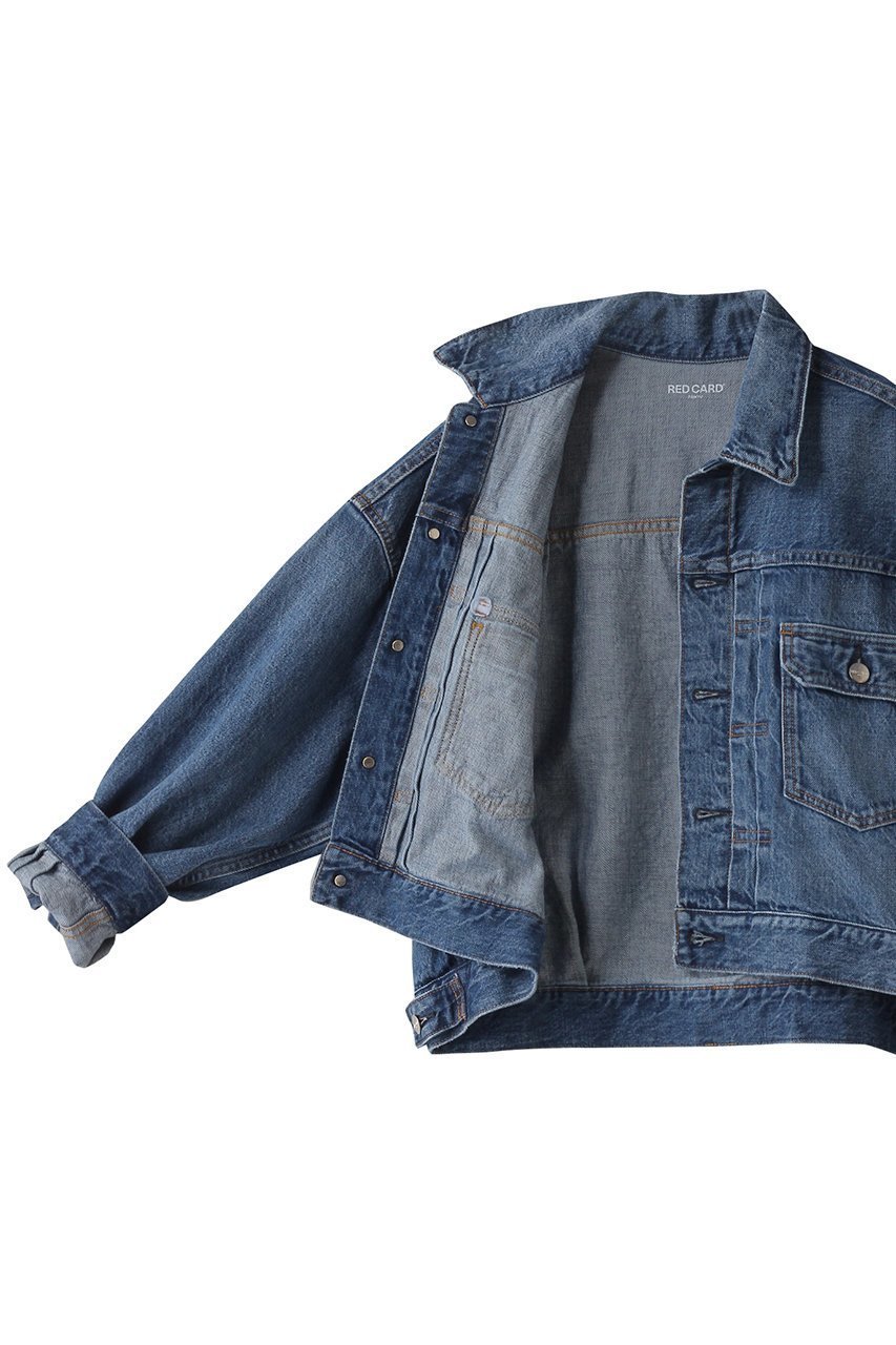 【レッドカード トーキョー/RED CARD TOKYO】のLafayette デニムジャケット 人気、トレンドファッション・服の通販 founy(ファニー) 　ファッション　Fashion　レディースファッション　WOMEN　アウター　Coat Outerwear　ジャケット　Jackets　デニムジャケット　Denim Jackets　おすすめ　Recommend　ショート　Short　ジャケット　Jacket　デニム　Denim　バランス　Balance　ボトム　Bottom　ワイド　Wide　other-6|ID: prp329100004306751 ipo3291000000031368652
