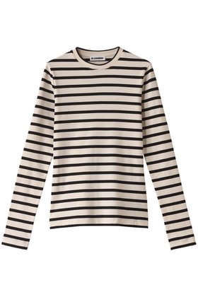 【ジル サンダー/JIL SANDER】 【JIL SANDER+】ロングスリーブボーダーTシャツ人気、トレンドファッション・服の通販 founy(ファニー) ファッション Fashion レディースファッション Fashion for Women トップス・カットソー Cut & Sew Tops シャツ・ブラウス・オフィスカジュアル Elegant Blouses & Button-Ups ロングTシャツ・Tシャツ Longline T-Shirts & Tees カットソー・ベーシックTシャツ Cut-and-Sewn Tops / Stretch Tees & Basics スリーブ Sleeve, Long Sleeve / Short Sleeve パッチ Patch, Appliqué ベーシック Basic, Essential ボーダー Border, Stripe ロング Long, Long-Length 定番 Standard, Basic Item 長袖 Long Sleeve, Full Sleeve |ID:prp329100004306752