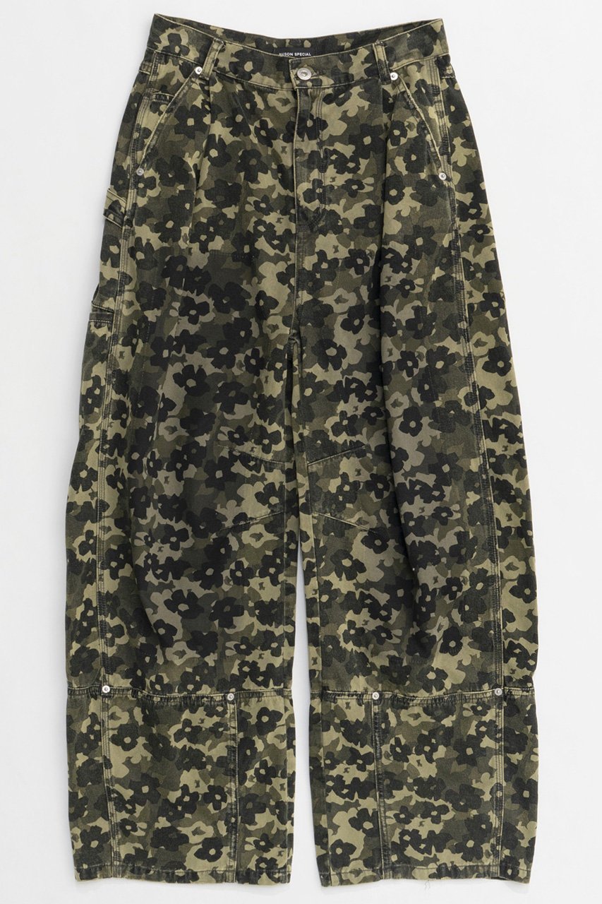 【メゾンスペシャル/MAISON SPECIAL】のFlower Camouflage Curve Pants/フラワーカモフラージュカーブパンツ 人気、トレンドファッション・服の通販 founy(ファニー) 　ファッション　Fashion　レディースファッション　WOMEN　パンツ　Pants　カモフラージュ　Camouflage　ガーリー　Girly　フラワー　Flower　モチーフ　Motif　無地　Plain Color　ループ　Loop　レース　Race　おすすめ　Recommend　NEW・新作・新着・新入荷　New Arrivals　 other-1|ID: prp329100004308120 ipo3291000000029873847