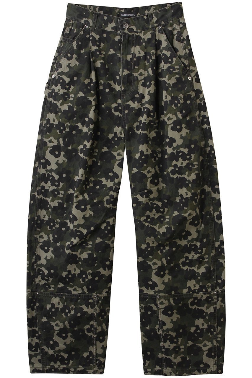 【メゾンスペシャル/MAISON SPECIAL】のFlower Camouflage Curve Pants/フラワーカモフラージュカーブパンツ 人気、トレンドファッション・服の通販 founy(ファニー) 　ファッション　Fashion　レディースファッション　Fashion for Women　パンツ　Pants & Trousers　ガーリー　Girly, Feminine Style　フラワー　Flower, Floral　モチーフ　Motif, Design Theme　無地　Plain, Solid Color　ループ　Loop, Loop Knit　レース　Lace, Lace Fabric　おすすめ　Recommended / Our Picks　 other-1|ID: prp329100004308120 ipo3291000000032902301