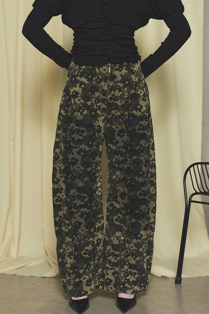 【メゾンスペシャル/MAISON SPECIAL】のFlower Camouflage Curve Pants/フラワーカモフラージュカーブパンツ 人気、トレンドファッション・服の通販 founy(ファニー) 　ファッション　Fashion　レディースファッション　Fashion for Women　パンツ　Pants & Trousers　ガーリー　Girly, Feminine Style　フラワー　Flower, Floral　モチーフ　Motif, Design Theme　無地　Plain, Solid Color　ループ　Loop, Loop Knit　レース　Lace, Lace Fabric　おすすめ　Recommended / Our Picks　other-8|ID: prp329100004308120 ipo3291000000032902321