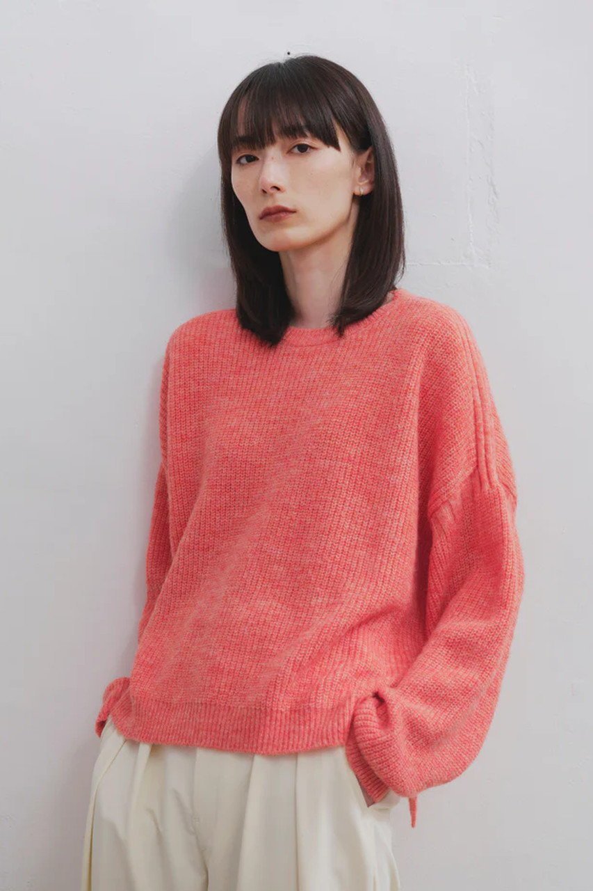 【レリル/lelill】のメランジミックスワイドガンジー 人気、トレンドファッション・服の通販 founy(ファニー) 　ファッション　Fashion　レディースファッション　WOMEN　トップス・カットソー　Tops/Tshirt　ニット　Knit Tops　プルオーバー　Pullover　ショート　Short　シンプル　Simple　モダン　Modern　ワイド　Wide　other-7|ID: prp329100004308122 ipo3291000000031367373