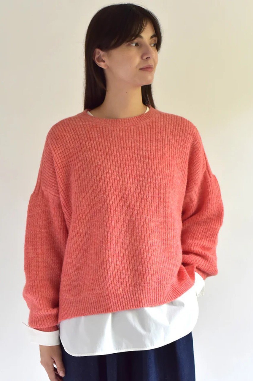 【レリル/lelill】のメランジミックスワイドガンジー 人気、トレンドファッション・服の通販 founy(ファニー) 　ファッション　Fashion　レディースファッション　WOMEN　トップス・カットソー　Tops/Tshirt　ニット　Knit Tops　プルオーバー　Pullover　ショート　Short　シンプル　Simple　モダン　Modern　ワイド　Wide　other-8|ID: prp329100004308122 ipo3291000000031367375
