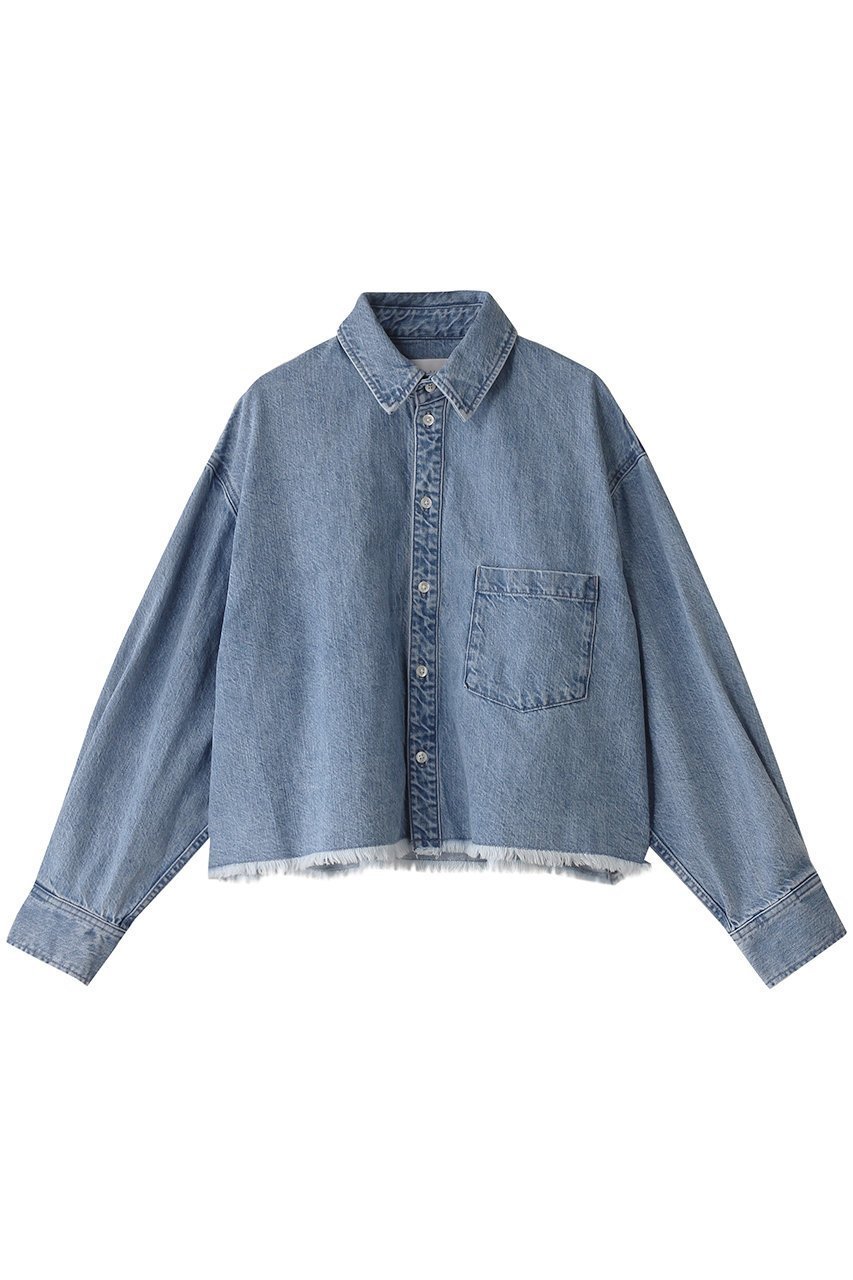 【アッパー ハイツ/upper hights】のTHE CROPPED ESSENCE デニムシャツ 人気、トレンドファッション・服の通販 founy(ファニー) 　ファッション　Fashion　レディースファッション　Fashion for Women　アウター　Coat / Outerwear Collection　レディースジャケット・軽アウター　Jackets　クロップド　Cropped, Short Length　ジャケット　Jacket, Outerwear　デニム　Denim, Jeans Material　トレンド　Trend, Trending Now　バランス　Balance, Style Balance　フリンジ　Fringe, Tassel　羽織　Haori, Light Jacket　 other-1|ID: prp329100004308125 ipo3291000000032932117