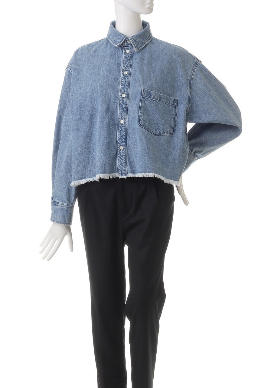 【アッパー ハイツ/upper hights】のTHE CROPPED ESSENCE デニムシャツ 人気、トレンドファッション・服の通販 founy(ファニー) 　ファッション　Fashion　レディースファッション　Fashion for Women　アウター　Coat / Outerwear Collection　レディースジャケット・軽アウター　Jackets　クロップド　Cropped, Short Length　ジャケット　Jacket, Outerwear　デニム　Denim, Jeans Material　トレンド　Trend, Trending Now　バランス　Balance, Style Balance　フリンジ　Fringe, Tassel　羽織　Haori, Light Jacket　other-2|ID: prp329100004308125 ipo3291000000032932135