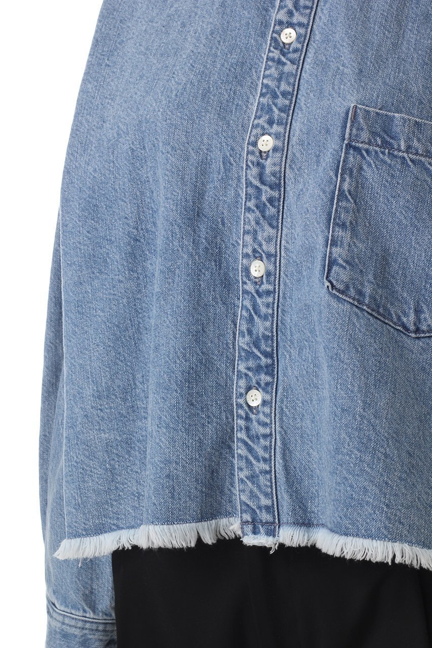 【アッパー ハイツ/upper hights】のTHE CROPPED ESSENCE デニムシャツ 人気、トレンドファッション・服の通販 founy(ファニー) 　ファッション　Fashion　レディースファッション　Fashion for Women　アウター　Coat / Outerwear Collection　レディースジャケット・軽アウター　Jackets　クロップド　Cropped, Short Length　ジャケット　Jacket, Outerwear　デニム　Denim, Jeans Material　トレンド　Trend, Trending Now　バランス　Balance, Style Balance　フリンジ　Fringe, Tassel　羽織　Haori, Light Jacket　other-5|ID: prp329100004308125 ipo3291000000032932160