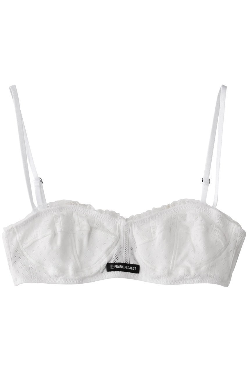 【プランク プロジェクト/PRANK PROJECT】のアイレットレースブラトップ / Eyelet lace Bra Top インテリア・キッズ・メンズ・レディースファッション・服の通販 founy(ファニー) 　ファッション　Fashion　レディースファッション　Fashion for Women　トップス・カットソー　Cut & Sew Tops　キャミソール&ノースリーブ　Camisoles & Sleeveless Tops　シャツ・ブラウス・オフィスカジュアル　Elegant Blouses & Button-Ups　ロングTシャツ・Tシャツ　Longline T-Shirts & Tees　カットソー・ベーシックTシャツ　Cut-and-Sewn Tops / Stretch Tees & Basics　おすすめ　Recommended / Our Picks　インナー　Innerwear　キャミソール　Camisole, Spaghetti Strap Top　スカラップ　Scallop, Scalloped Edge　タンク　Tank Top, Sleeveless Top　パターン　Pattern, Design Print　メッシュ　Mesh, Net Fabric　レース　Lace, Lace Fabric　WHT(ホワイト)|ID: prp329100004308130 ipo3291000000032861782