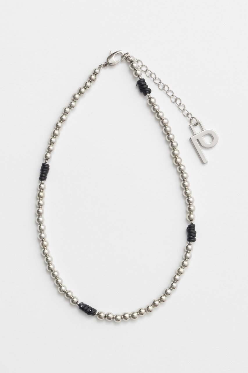 【プランク プロジェクト/PRANK PROJECT】のレザーコードボールチェーンネックレス / Onyx Ball Chain Necklace 人気、トレンドファッション・服の通販 founy(ファニー) 　ファッション　Fashion　レディースファッション　Fashion for Women　ジュエリー　Jewelry　ネックレス　Necklaces & Pendants　アクセサリー　Fashion Accessories　ガラス　Glass, Glassware　ネックレス　Necklace, Pendant Necklace　メタリック　Metallic, Shiny Finish　 other-1|ID: prp329100004308133 ipo3291000000035756308