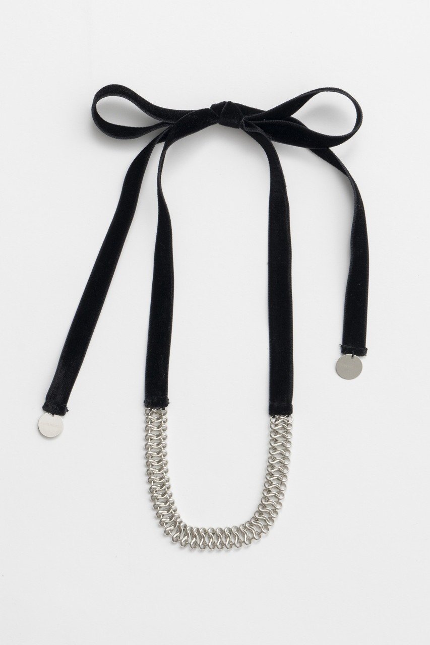 【プランク プロジェクト/PRANK PROJECT】のボーンチェーンチョーカー / Bone Chain Choker インテリア・キッズ・メンズ・レディースファッション・服の通販 founy(ファニー) 　ファッション　Fashion　レディースファッション　Fashion for Women　ジュエリー　Jewelry　ネックレス　Necklaces & Pendants　チェーン　Chain, Chain Strap　ネックレス　Necklace, Pendant Necklace　ベロア　Velour, Soft Velvet　SLV(シルバー)|ID: prp329100004308135 ipo3291000000035756322