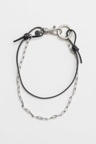 【プランク プロジェクト/PRANK PROJECT】のレザーチェーン2WAYチョーカー / Leather Chain 2way Choker SLV(シルバー)|ID: prp329100004308136 ipo3291000000029873891